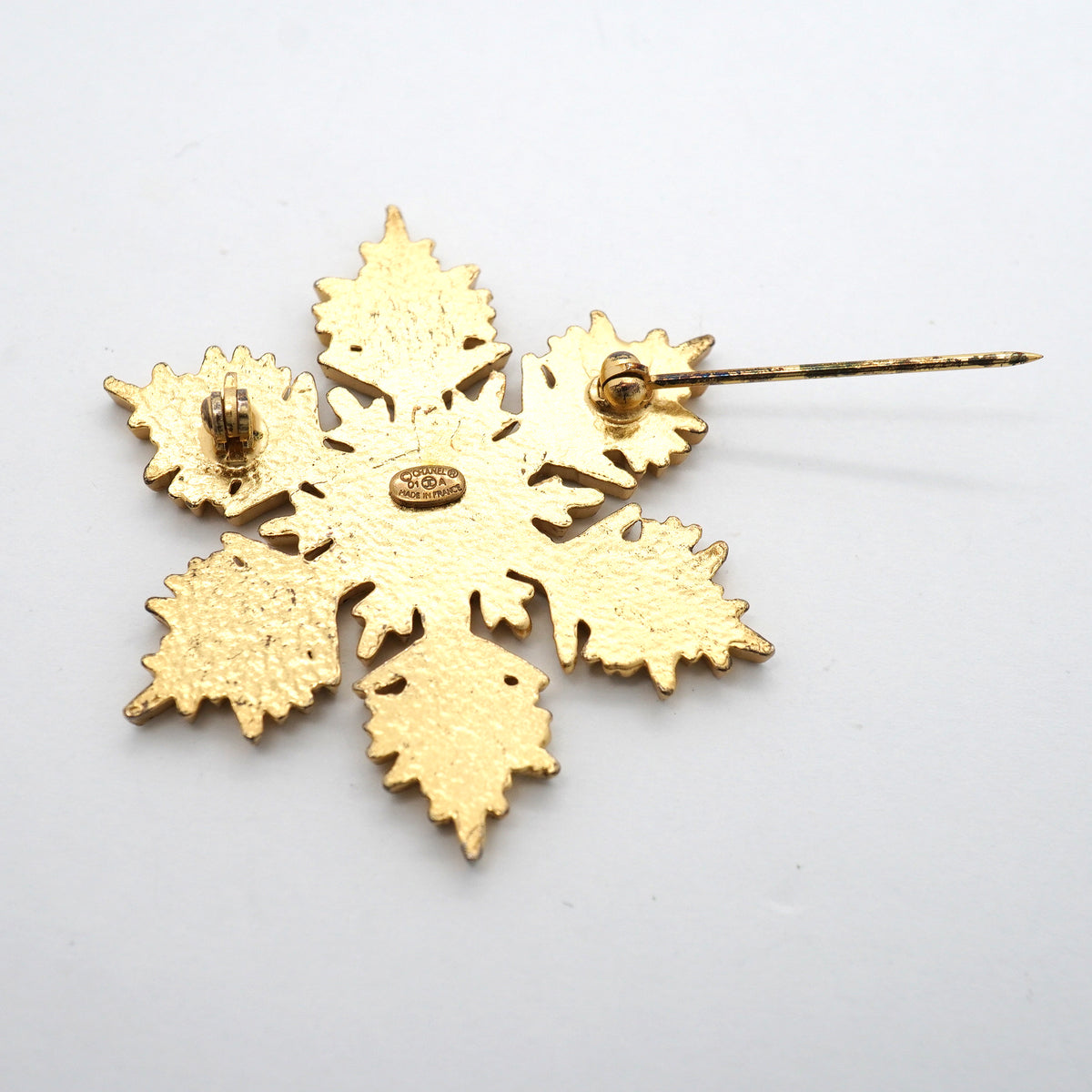 【6jib0135】シャネル ブローチ ココマーク GPメッキ ゴールド ベージュ【中古】レディース