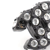 【6jib0144】シャネル ピアス ココマーク プラスチック メタル ラインストーン シルバー ブラック【中古】レディース