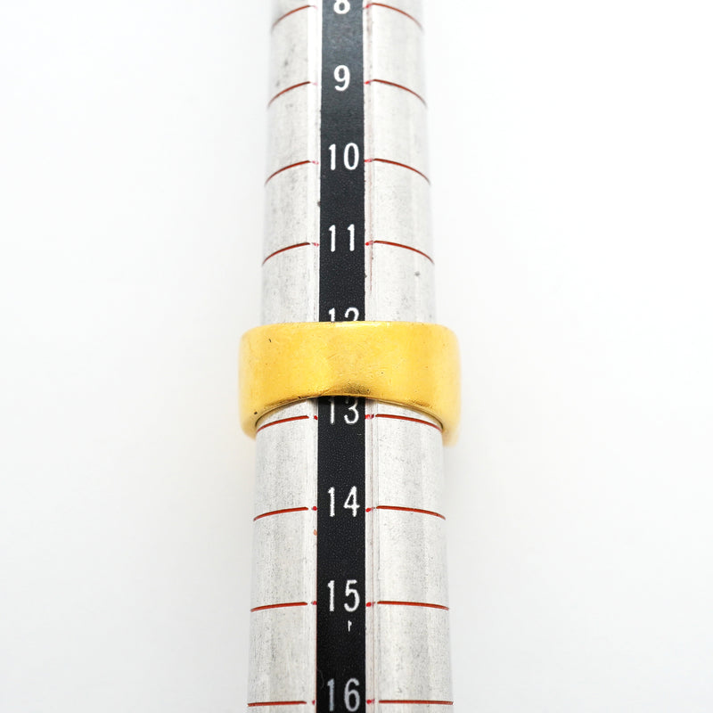 【6jib0146】シャネル リング ヴィンテージ ココマーク シャネルロゴ GPメッキ グリポア 12.5号【中古】レディース