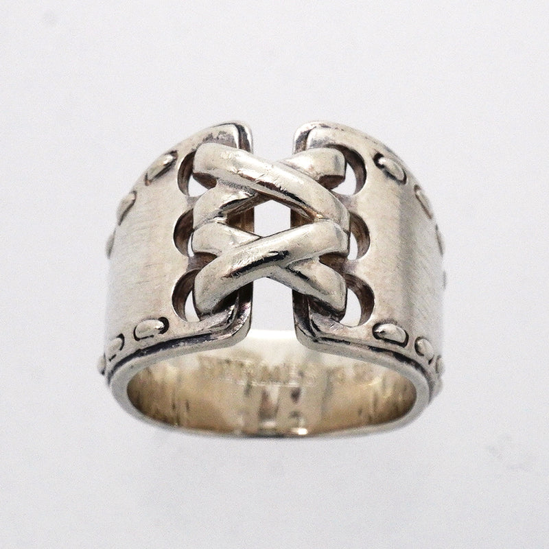 【6jib0159】エルメス リング メキシコ シルバー925 ＃49【中古】レディース