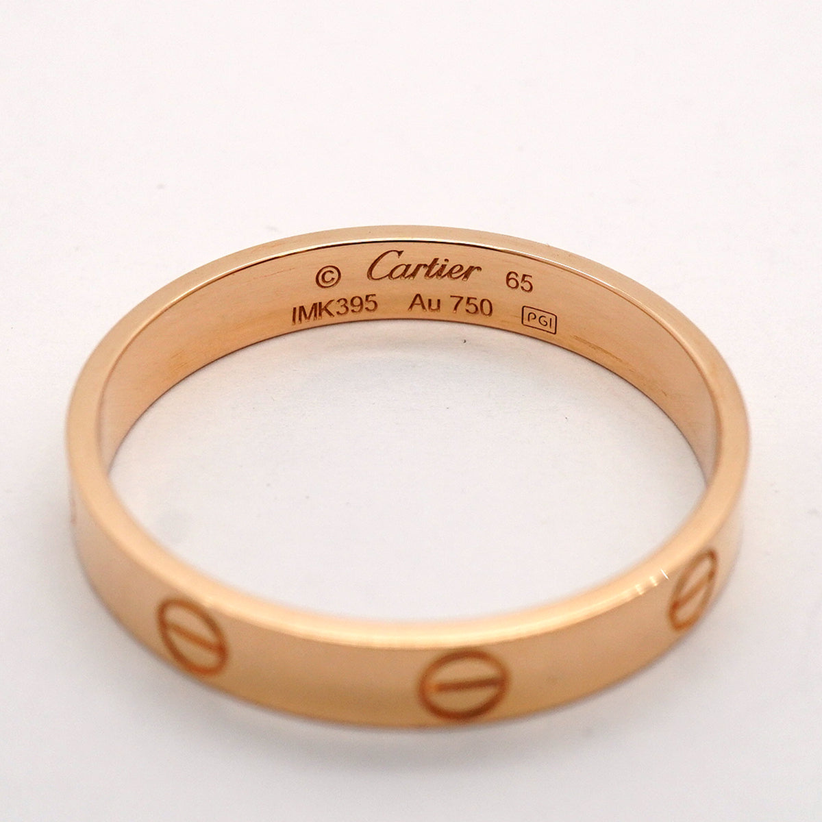 【6jib0170】カルティエ リング ミニラブ K18PG ピンクゴールド ＃65【中古】メンズ