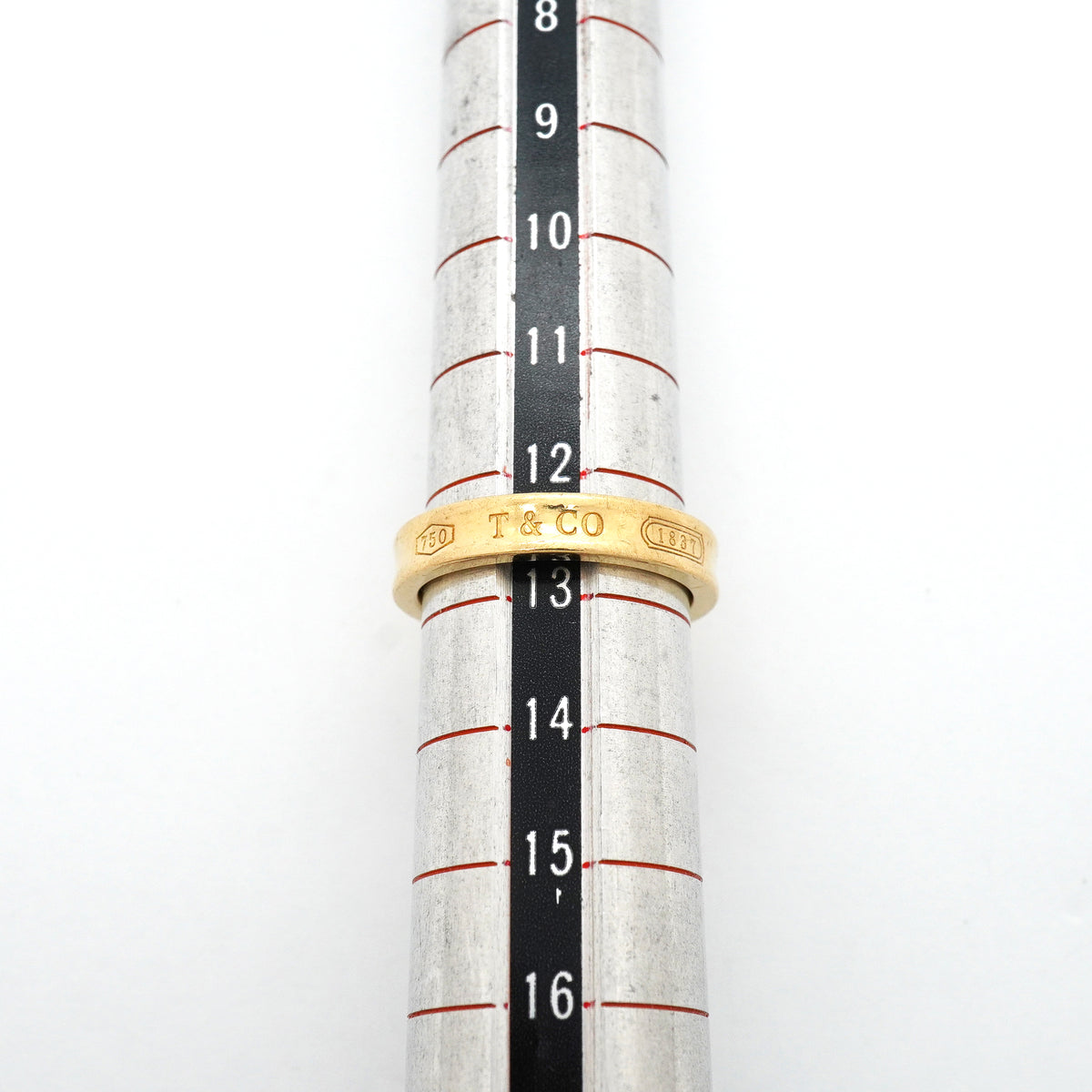【6jib0172】ティファニー リング ナロー K18YG イエローゴールド 12.5号【中古】レディース