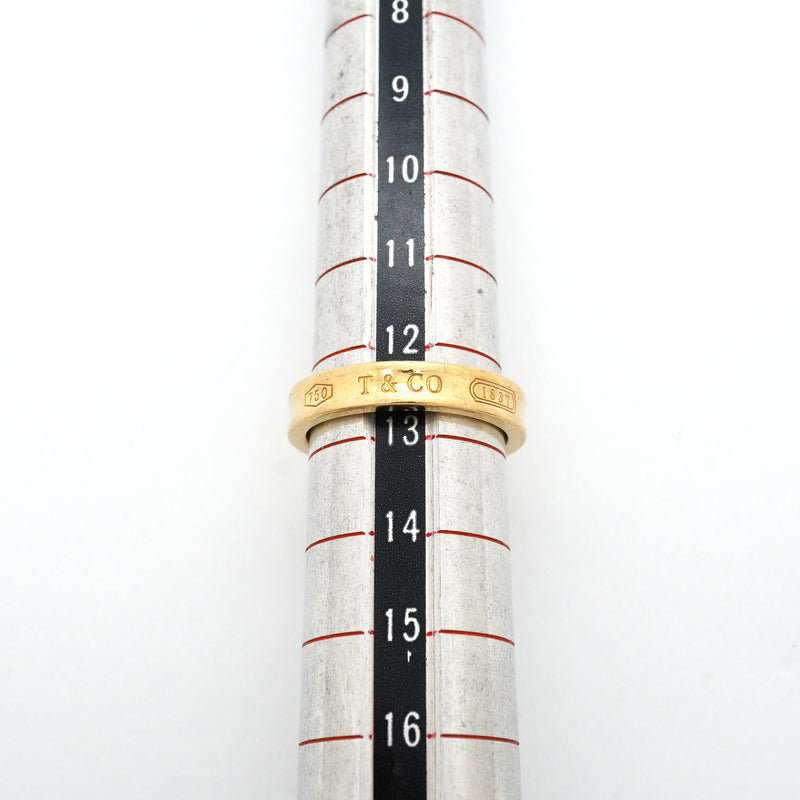 【6jib0172】ティファニー リング ナロー K18YG イエローゴールド 12.5号【中古】レディース