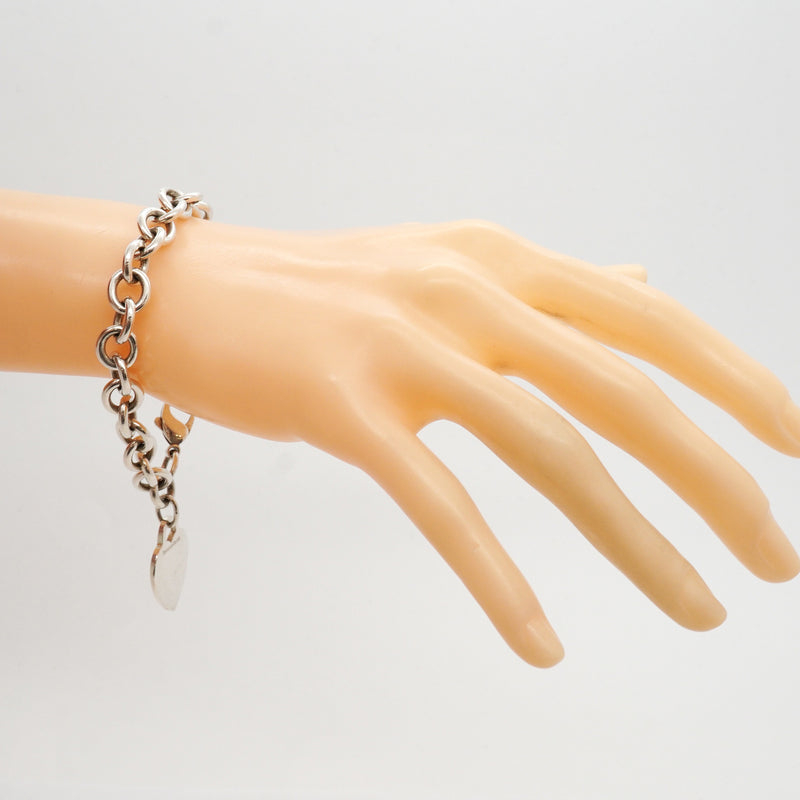 【6jib0180】ティファニー ブレスレット ハートタグ シルバー925【中古】レディース