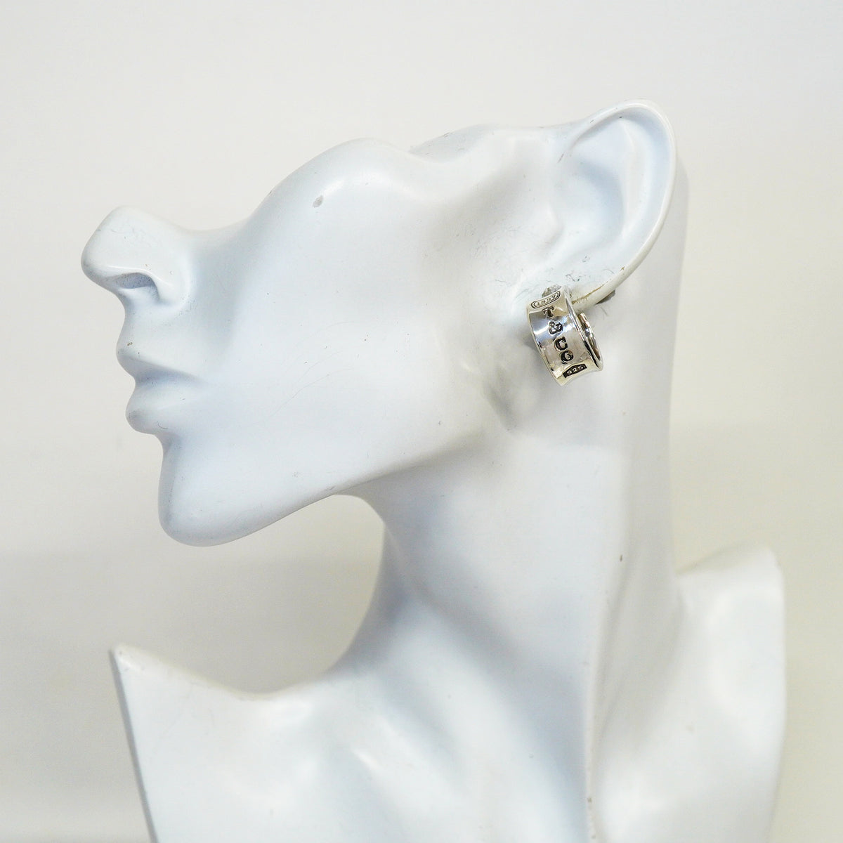 【6jib0184】ティファニー ピアス ナロー/フープ シルバー925【中古】レディース