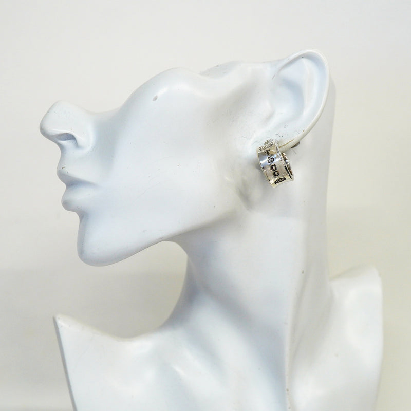 【6jib0184】ティファニー ピアス ナロー/フープ シルバー925【中古】レディース