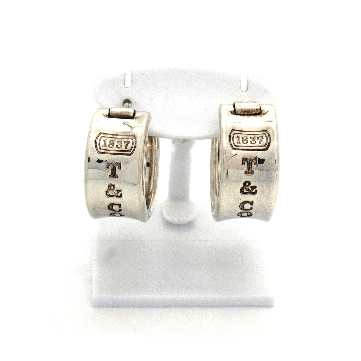 【6jib0184】ティファニー ピアス ナロー/フープ シルバー925【中古】レディース