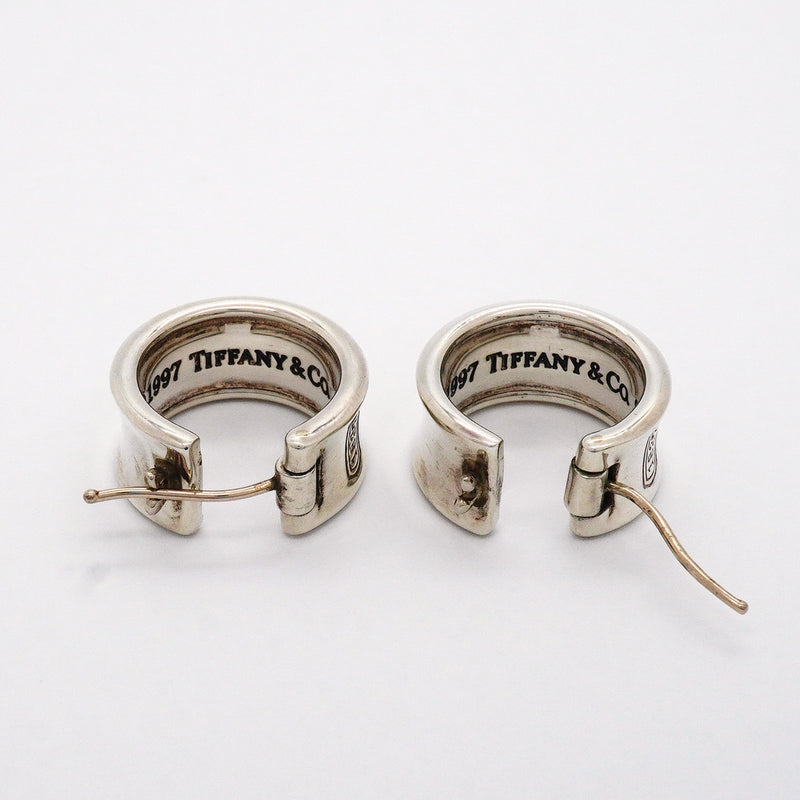【6jib0184】ティファニー ピアス ナロー/フープ シルバー925【中古】レディース