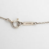 【6jib0186】ティファニー ネックレス ダブルリターントゥハート シルバー925 ブルー【中古】レディース