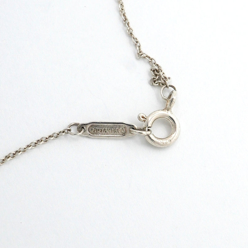 【6jib0186】ティファニー ネックレス ダブルリターントゥハート シルバー925 ブルー【中古】レディース