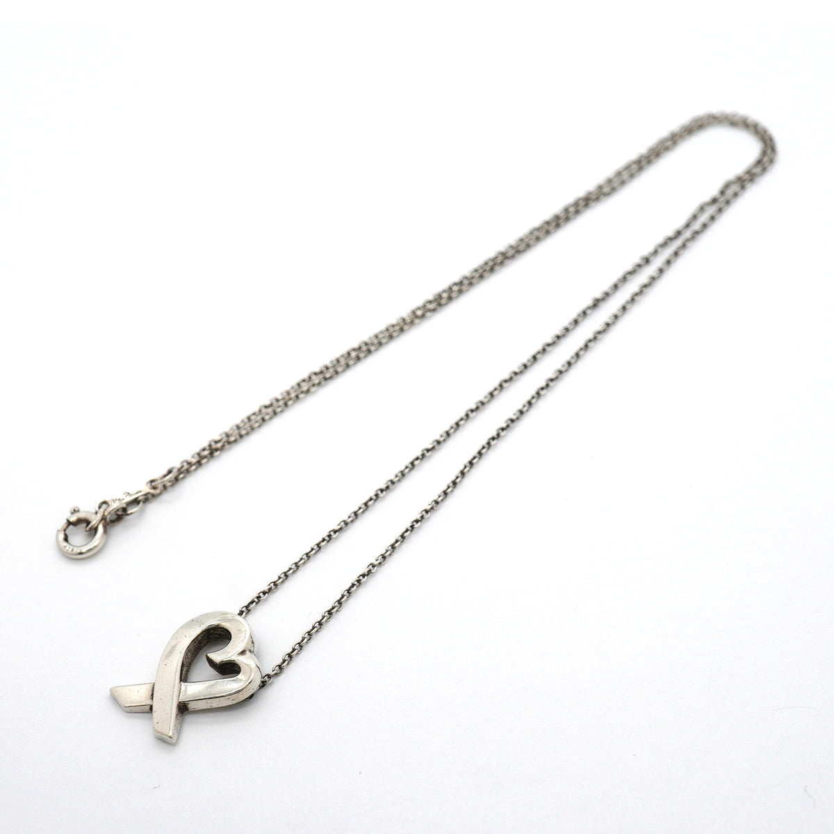 【6jib0189】ティファニー ネックレス ラビングハート シルバー925【中古】レディース