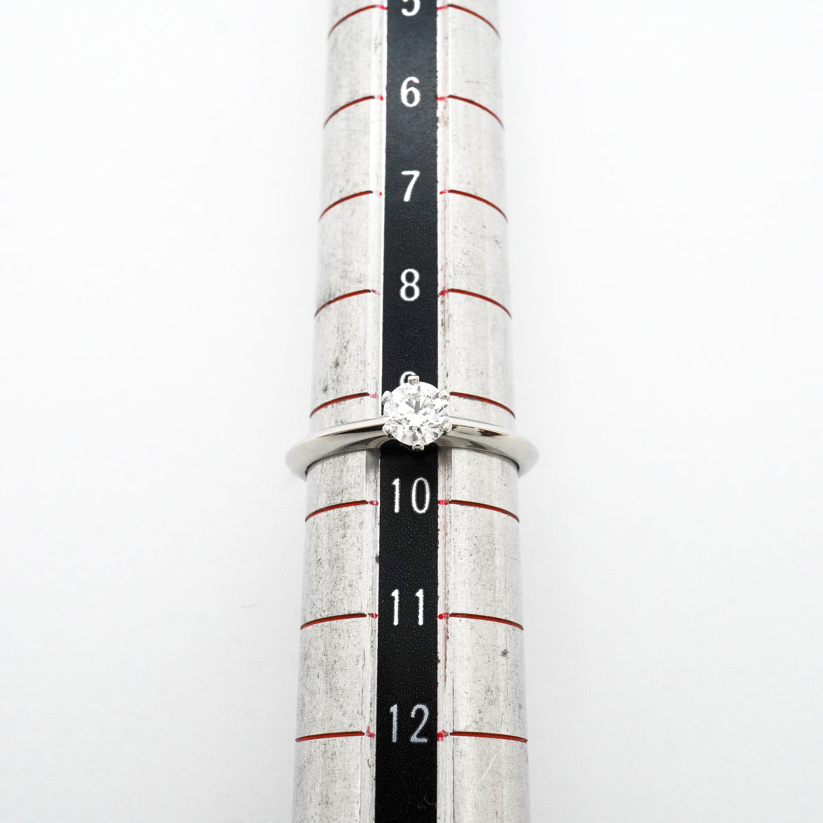【6jib0190】ティファニー リング ソリティア 1PD Pt950 プラチナ ダイヤモンド 0.34ct 9号【中古】レディース