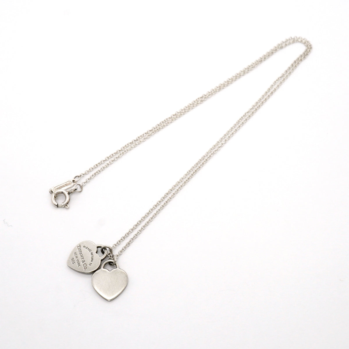 【6jib0213】ティファニー ネックレス ダブルリターントゥハート シルバー925【中古】レディース