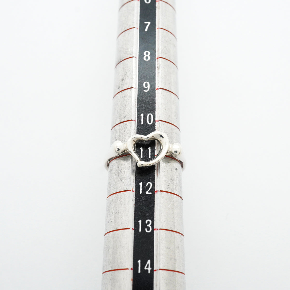 【6jib0214】ティファニー リング オープンハート シルバー925 11号【中古】レディース