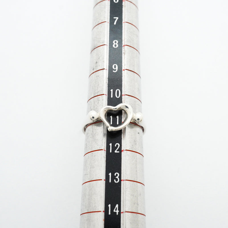 【6jib0214】ティファニー リング オープンハート シルバー925 11号【中古】レディース