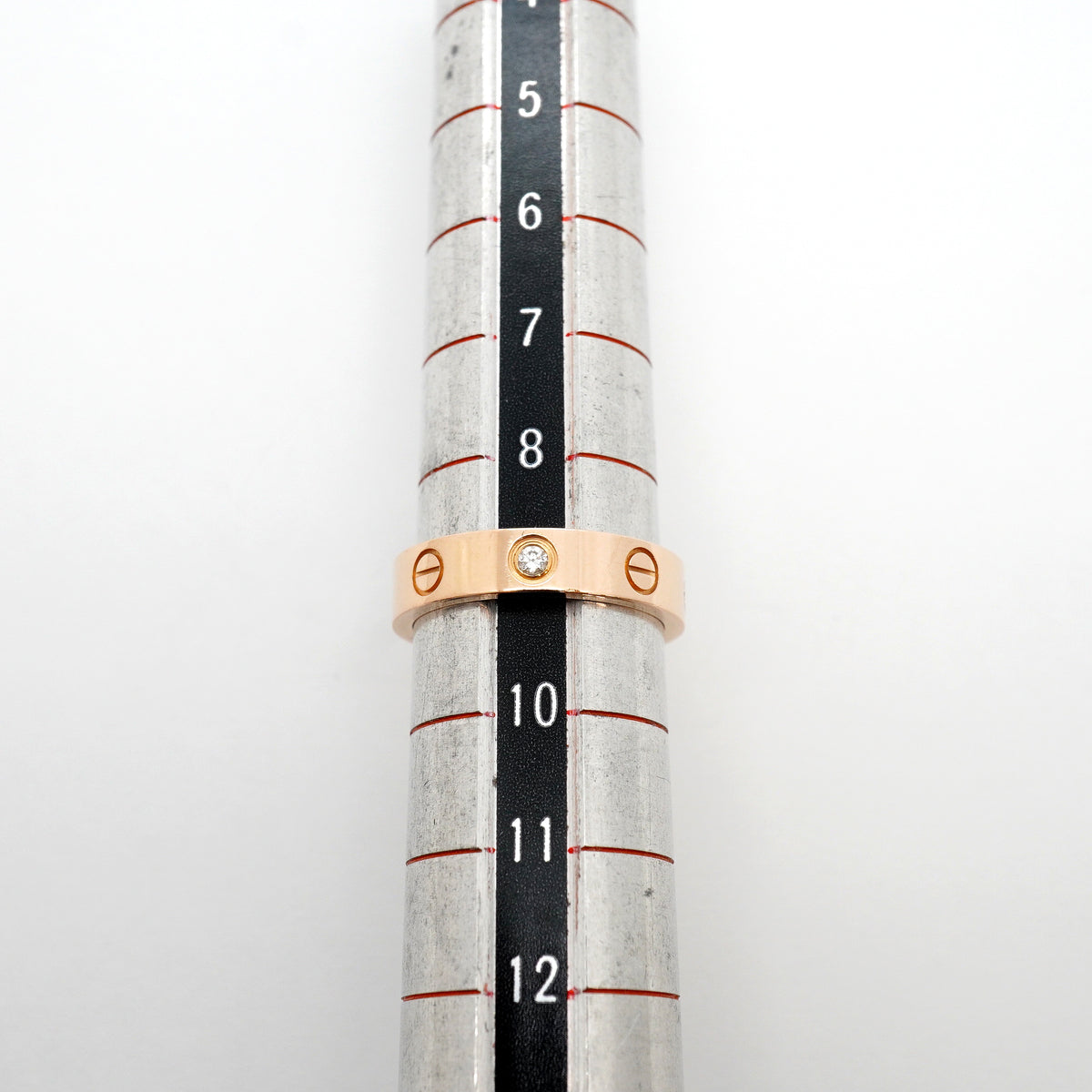 【6jib0221】カルティエ リング ミニラブ 1PD K18PG ピンクゴールド ダイヤモンド ＃49【中古】レディース