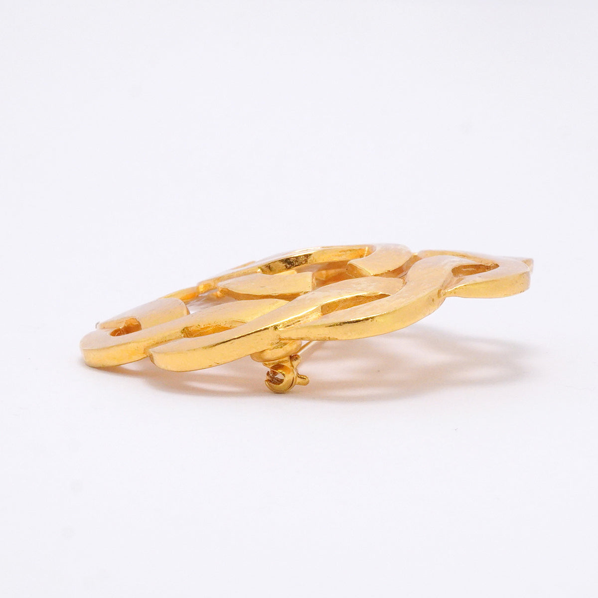 【6jib0223】シャネル ブローチ ヴィンテージ ココマーク GPメッキ ゴールド【中古】レディース