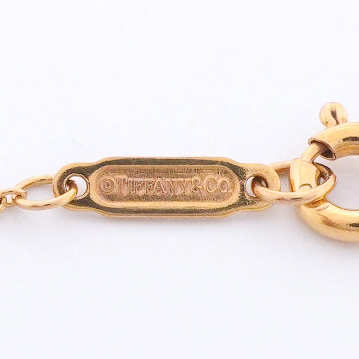 【6jib0225】ティファニー ネックレス メトロ/ホースシュー K18PG ピンクゴールド ダイヤモンド【中古】レディース