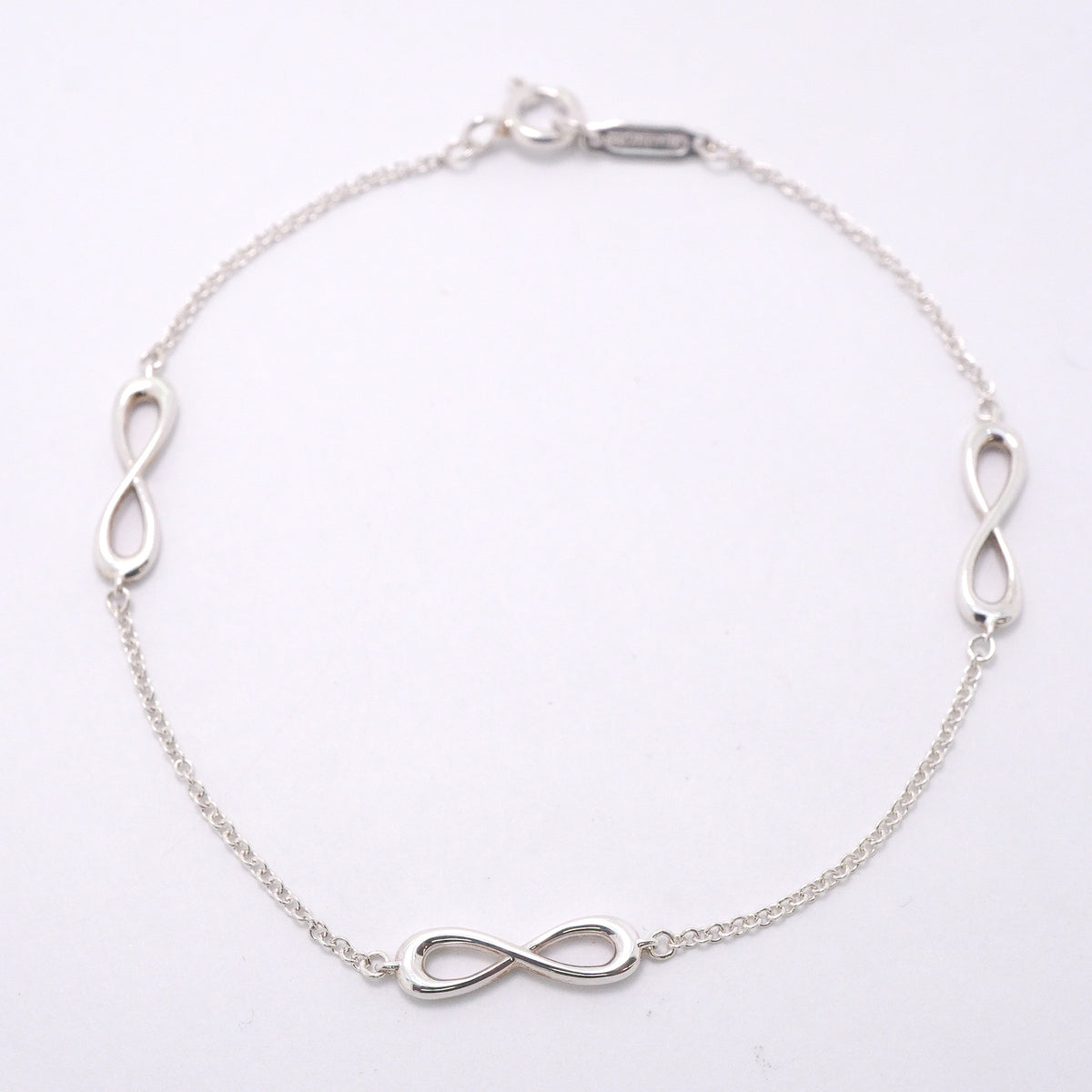 【6jib0238】ティファニー ブレスレット インフィニティ エンドレス シルバー925【中古】レディース