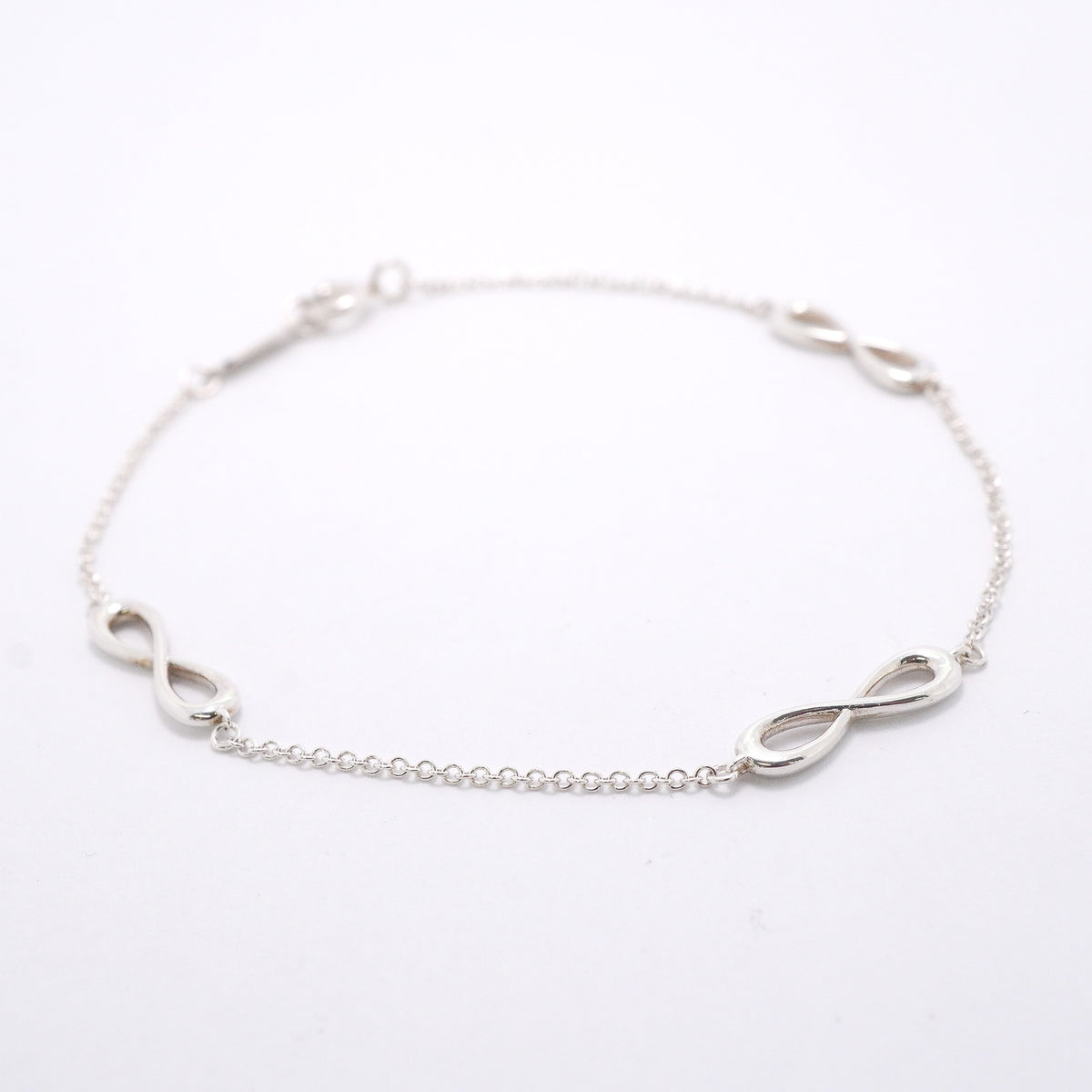 【6jib0238】ティファニー ブレスレット インフィニティ エンドレス シルバー925【中古】レディース