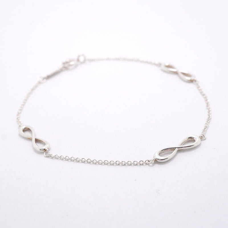 【6jib0238】ティファニー ブレスレット インフィニティ エンドレス シルバー925【中古】レディース