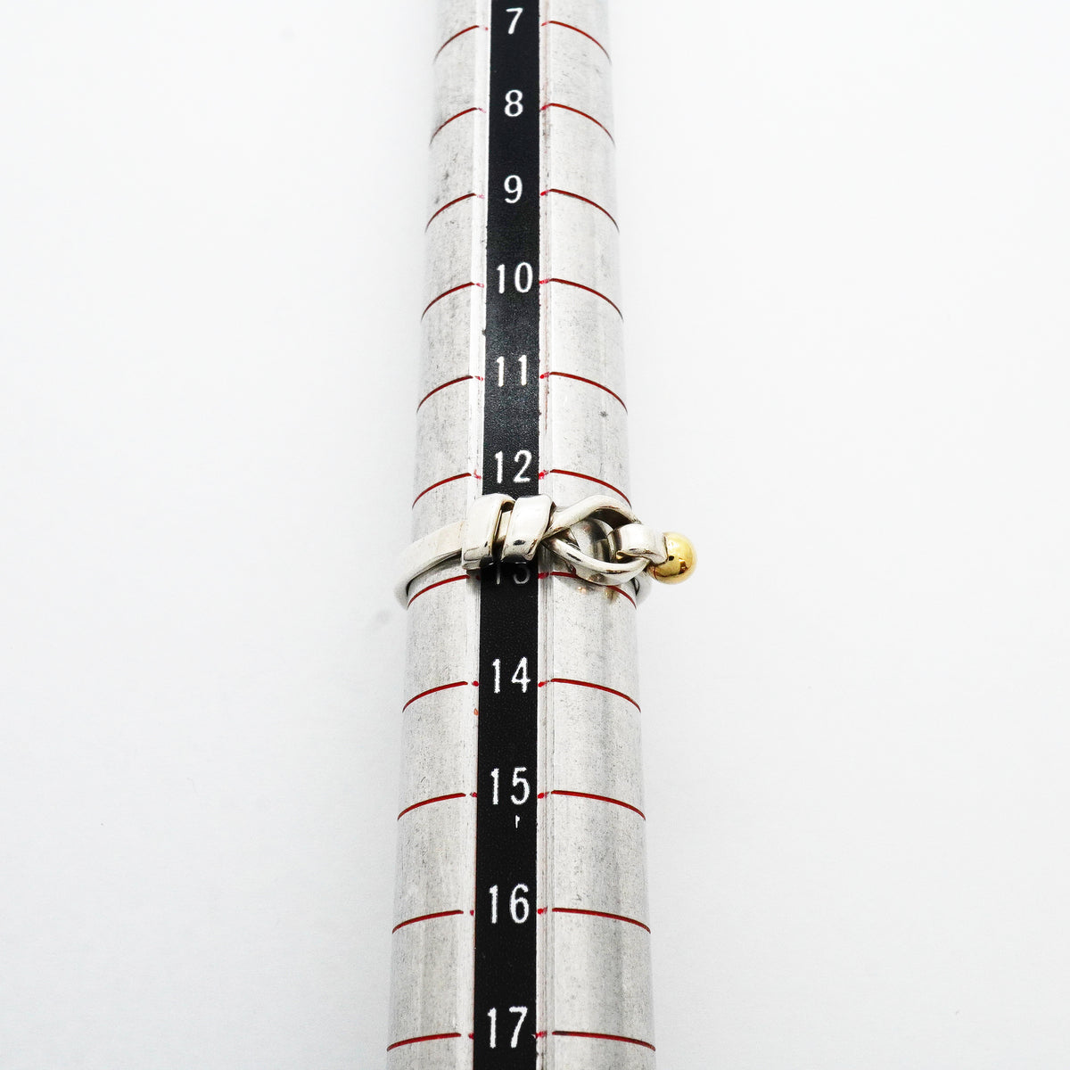 【6jib0242】ティファニー リング フック&アイ K18YG イエローゴールド シルバー925 12.5号【中古】レディース