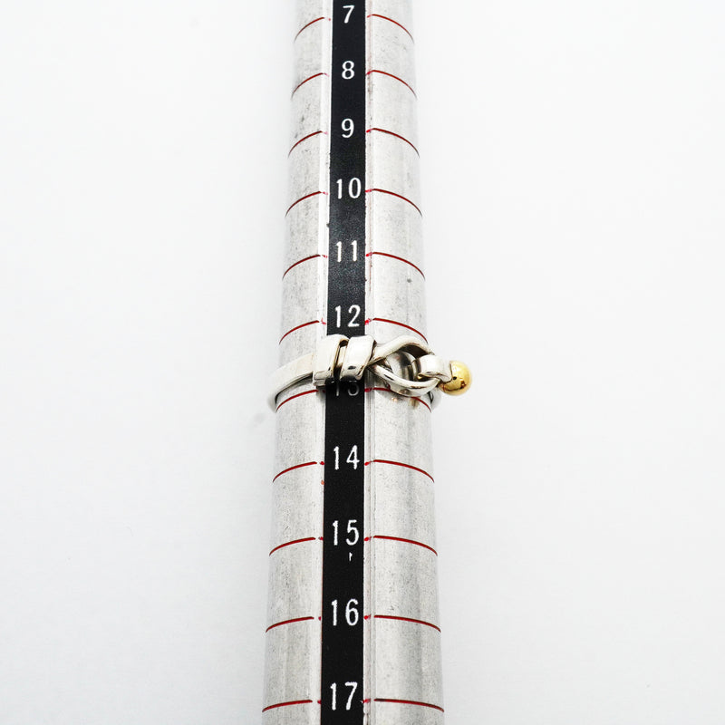 【6jib0242】ティファニー リング フック&アイ K18YG イエローゴールド シルバー925 12.5号【中古】レディース