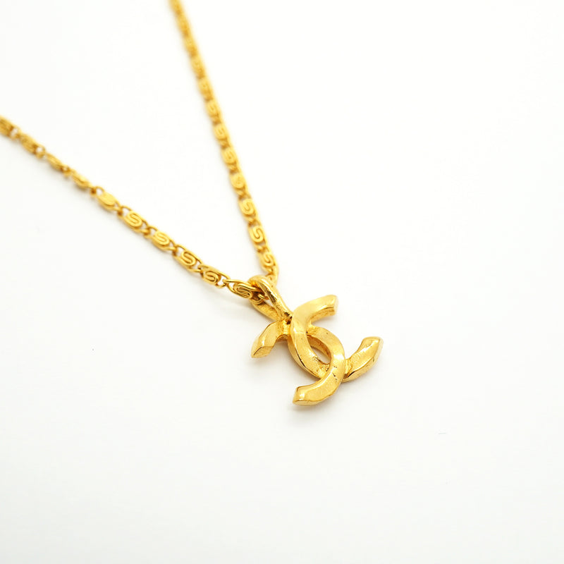 【6jib0250】シャネル ネックレス ヴィンテージ ココマーク GPメッキ ゴールド【中古】レディース