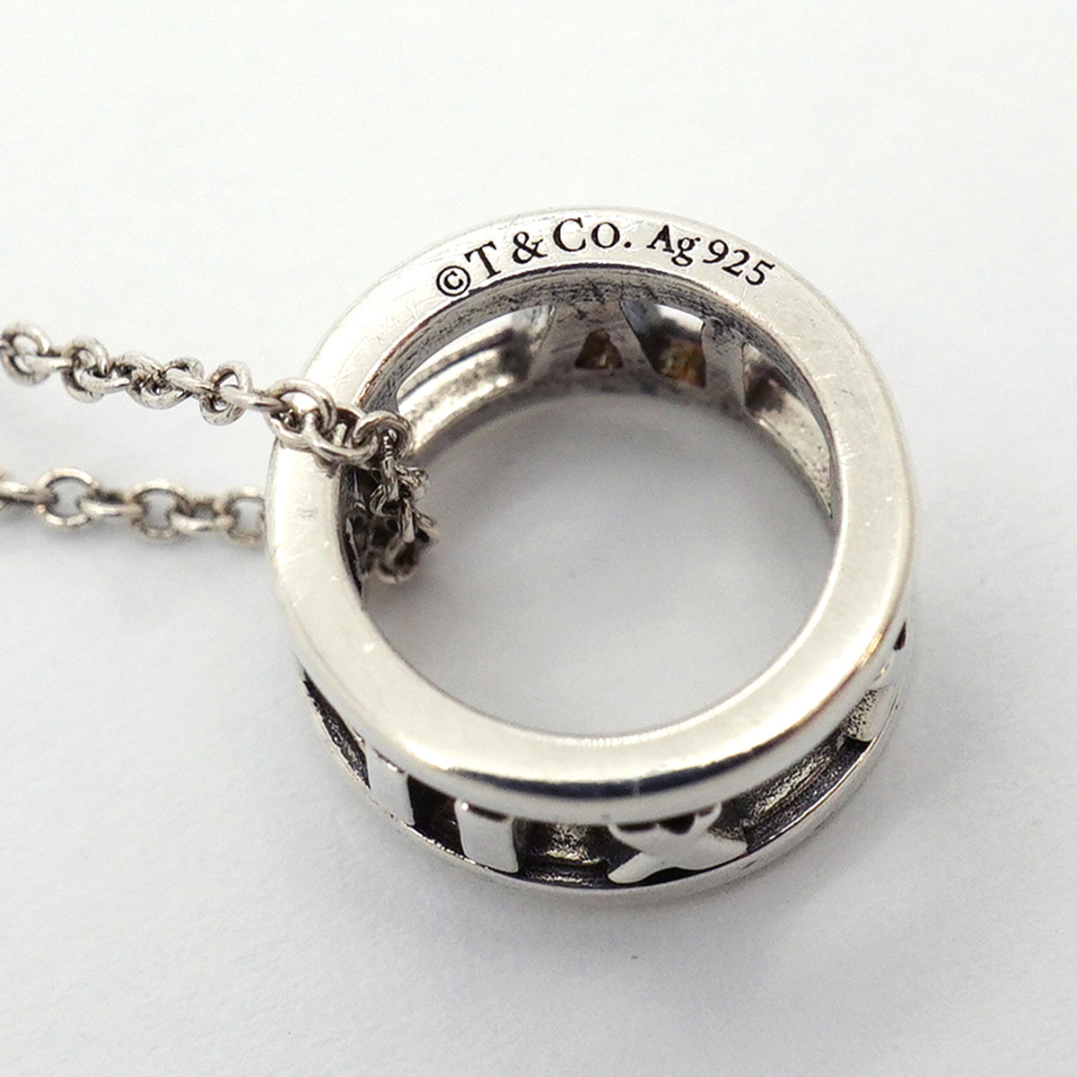 【6jib0252】ティファニー ネックレス アトラス オープン シルバー925【中古】レディース