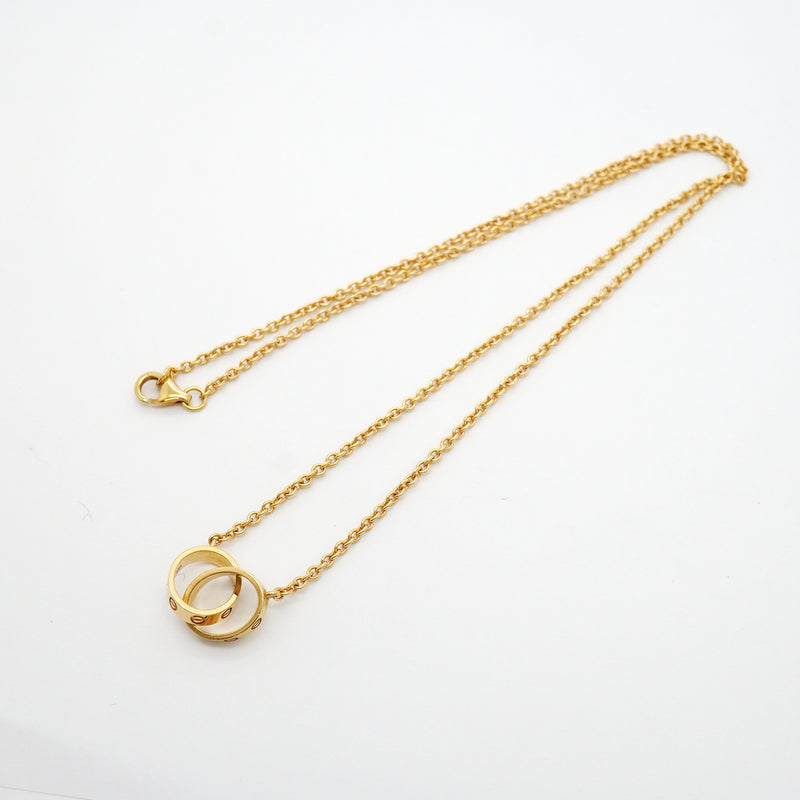 【6jib0260】カルティエ ネックレス ベビーラブ K18YG イエローゴールド【中古】レディース