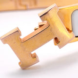 【6jib0261】エルメス バングル クリッククラックPM GPメッキ ゴールド ホワイト【中古】レディース