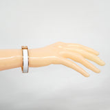 【6jib0261】エルメス バングル クリッククラックPM GPメッキ ゴールド ホワイト【中古】レディース