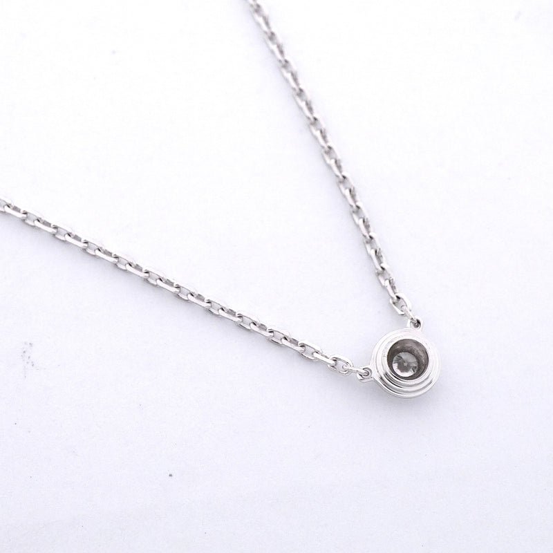 【6jib0263】カルティエ ネックレス ダムール XS/1PD K18WG ホワイトゴールド ダイヤモンド【中古】レディース