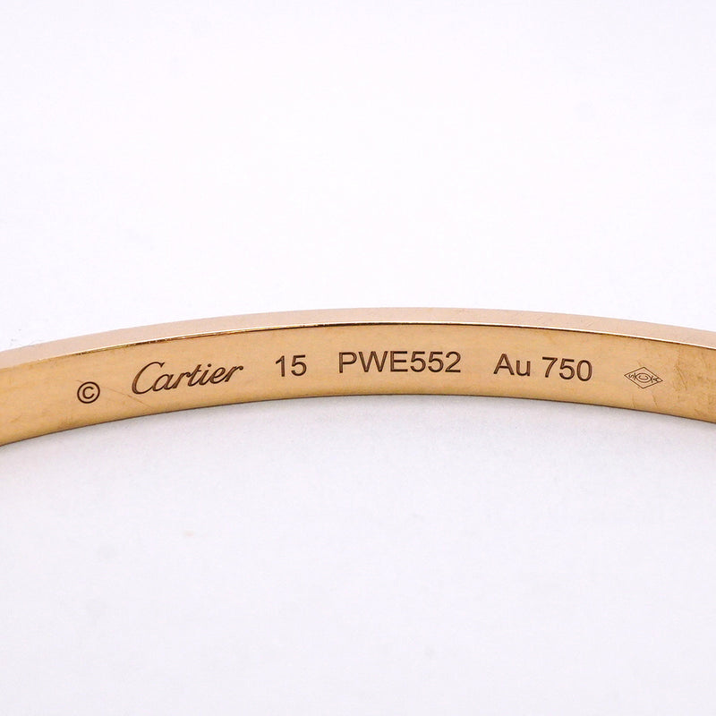 【6jib0264】カルティエ バングル ラブブレス/スモールモデル K18YG イエローゴールド【中古】レディース