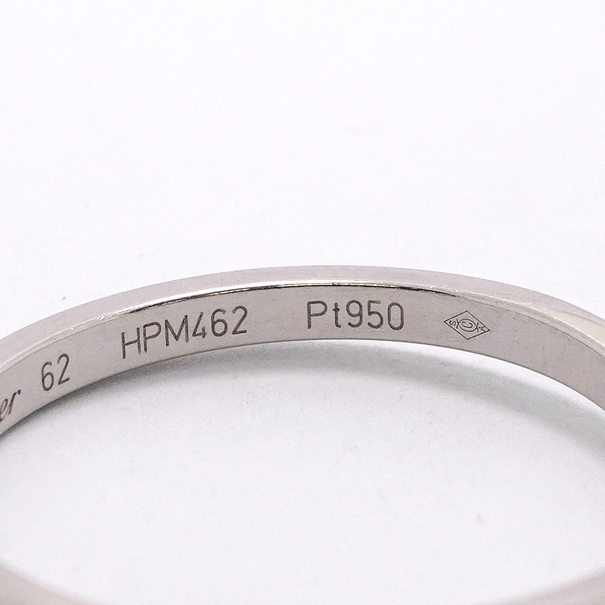 【6jib0269】カルティエ リング バレリーナ Pt950 プラチナ ＃62【中古】メンズ