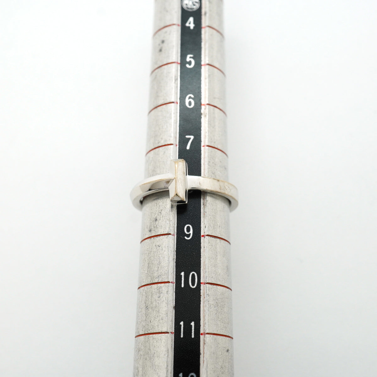 【6jib0280-e】ティファニー リング Tワン K18WG ホワイトゴールド 8号【中古】レディース
