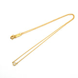 【6jib0290】ティファニー ネックレス バイザヤード 1PD K18YG イエローゴールド ダイヤモンド【中古】レディース