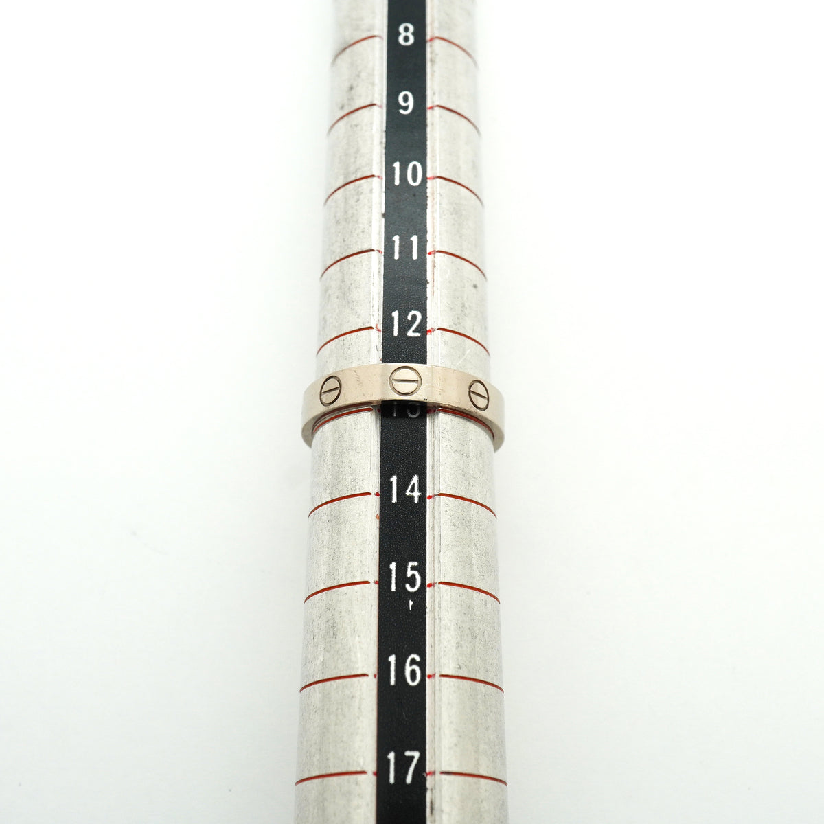 【6jib0299】カルティエ リング ミニラブ K18WG ホワイトゴールド ＃53【中古】レディース