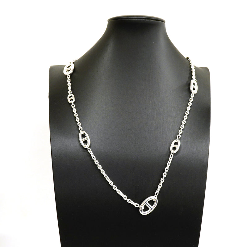 【6jib0307】エルメス ネックレス シェーヌダンクル ファランドール シルバー925【中古】メンズ レディース ユニセックス