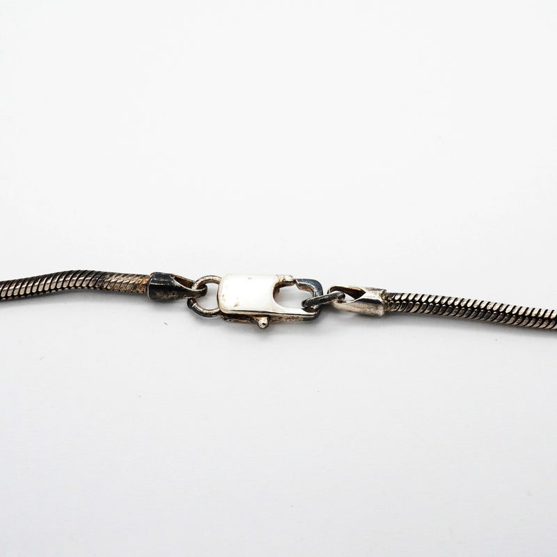 【6jib0311】シャネル ネックレス シャネルロゴ カメリア シルバー925【中古】レディース