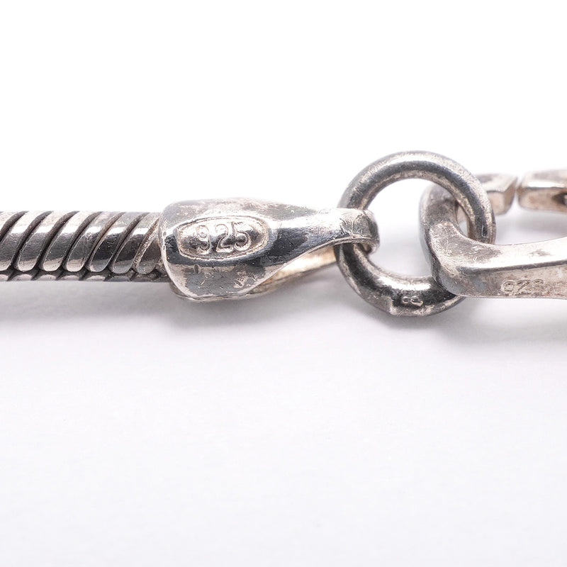 【6jib0311】シャネル ネックレス シャネルロゴ カメリア シルバー925【中古】レディース