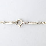 【6jib0314】ティファニー ネックレス オープンハート ラリアット シルバー925 パール【中古】レディース