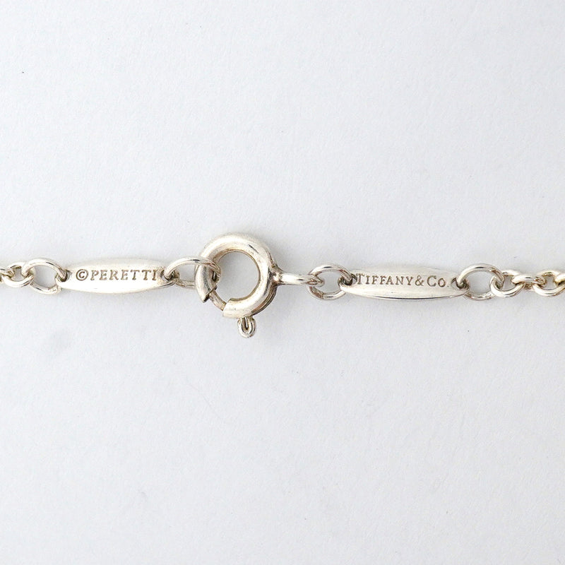【6jib0314】ティファニー ネックレス オープンハート ラリアット シルバー925 パール【中古】レディース