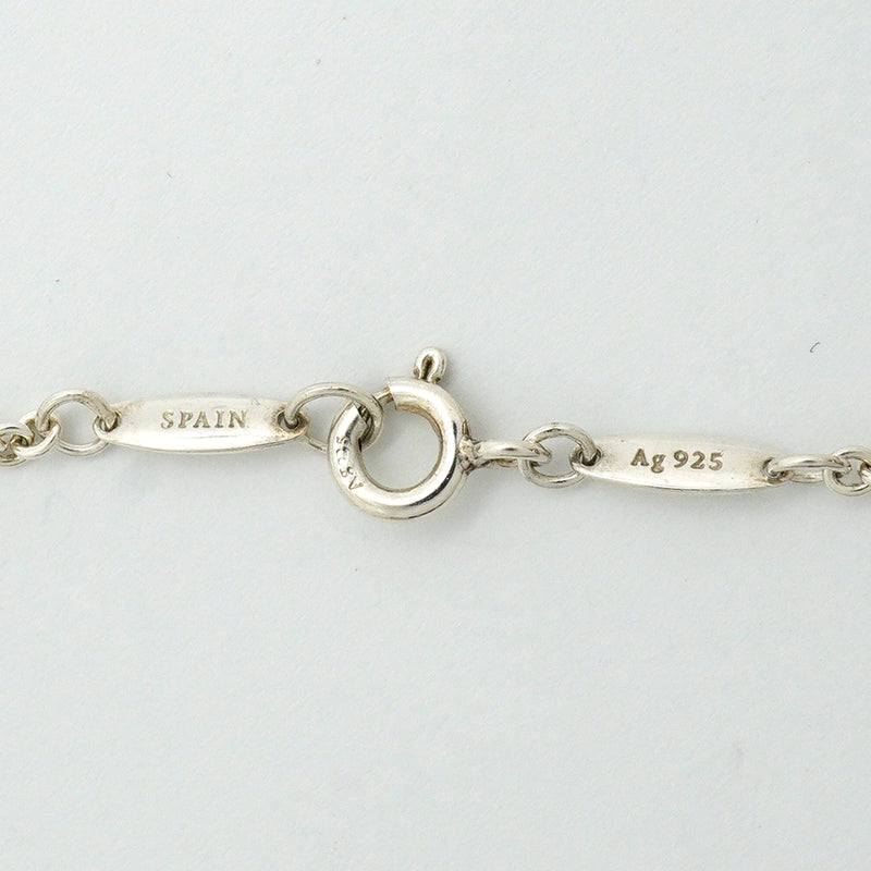 【6jib0314】ティファニー ネックレス オープンハート ラリアット シルバー925 パール【中古】レディース