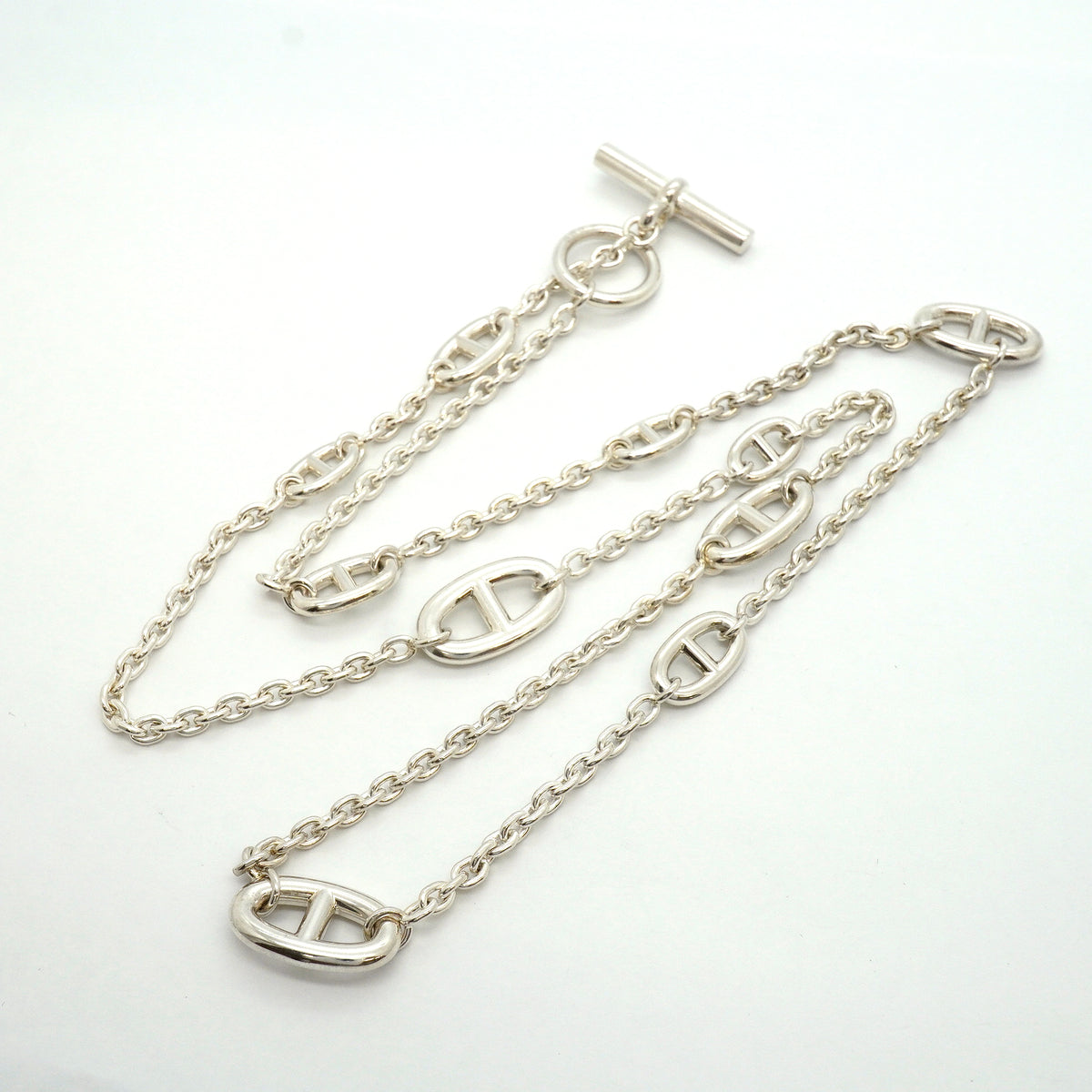 【6jib0318】エルメス ネックレス シェーヌダンクル ファランドール シルバー925【中古】メンズ レディース ユニセックス