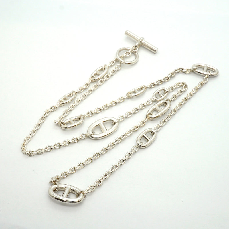 【6jib0318】エルメス ネックレス シェーヌダンクル ファランドール シルバー925【中古】メンズ レディース ユニセックス