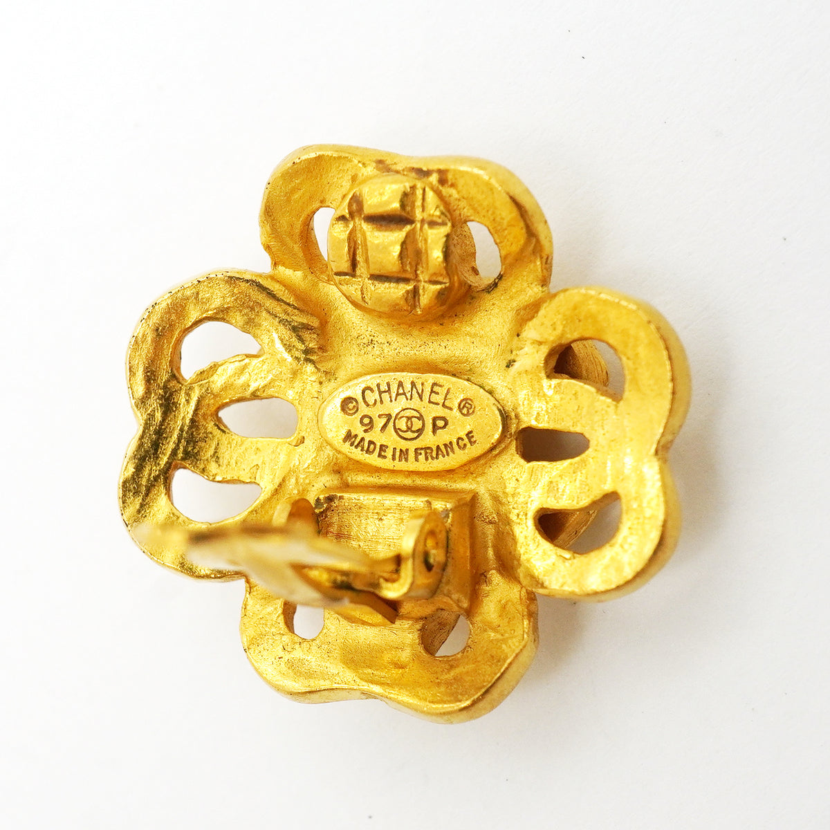 【6jib0327】シャネル イヤリング ヴィンテージ ココマーク GPメッキ ゴールド【中古】レディース
