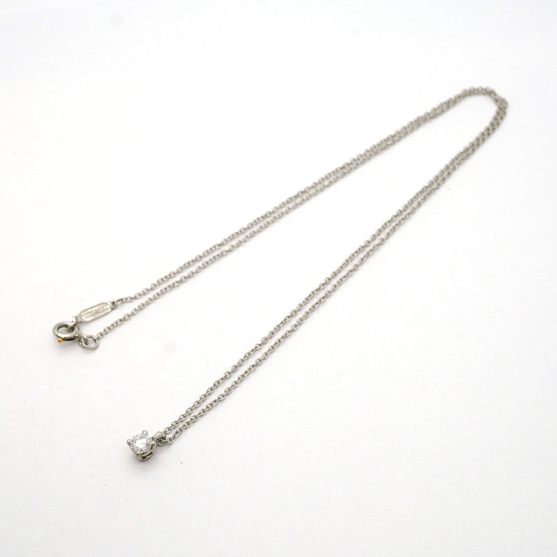 【6jib0328】ティファニー ネックレス ソリティア 1PD Pt950 プラチナ ダイヤモンド【中古】レディース
