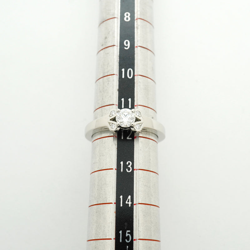 【6jib0335】カルティエ リング バレリーナ Pt950 プラチナ ダイヤモンド 0.35ct ＃52【中古】レディース