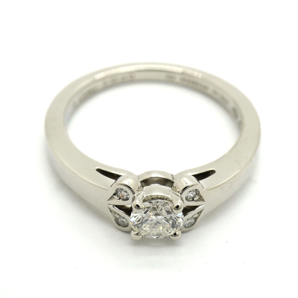 【6jib0335】カルティエ リング バレリーナ Pt950 プラチナ ダイヤモンド 0.35ct ＃52【中古】レディース